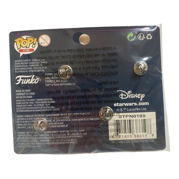 Star Wars Funko POP! Enamel Pin Set, Luggage Tag and Sticker - Picture 3 of 9